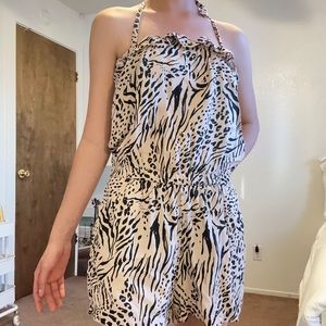 Forever 21 romper cheetah print